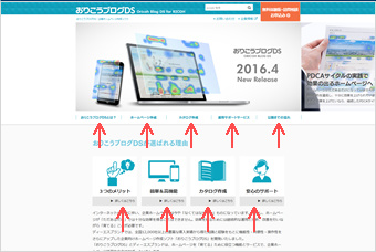 通常のWebサイト 通常のWebサイト